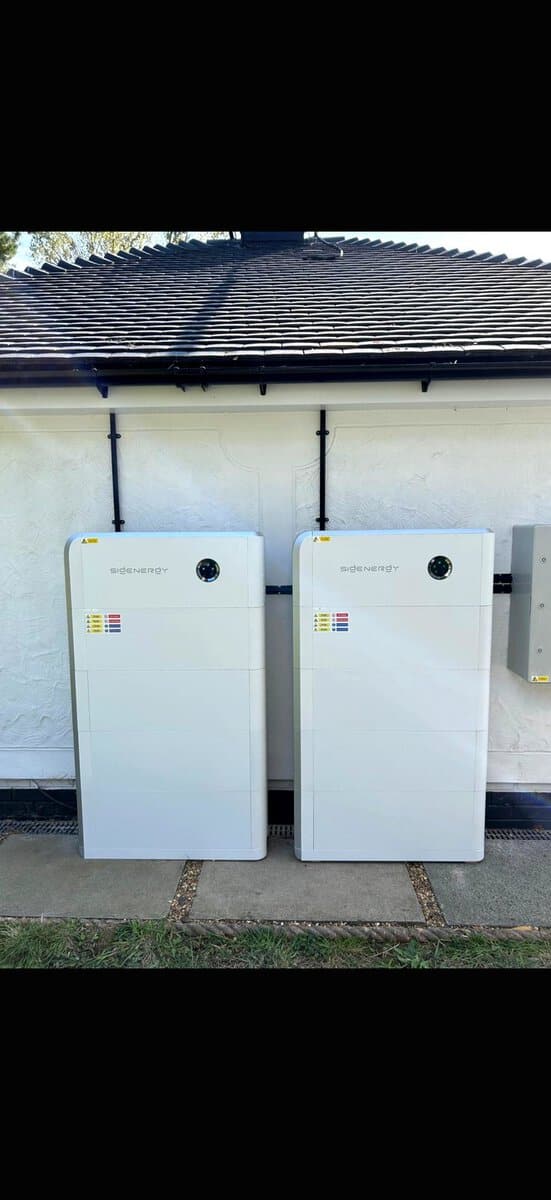 Twin outdoor SigEnergy battery install