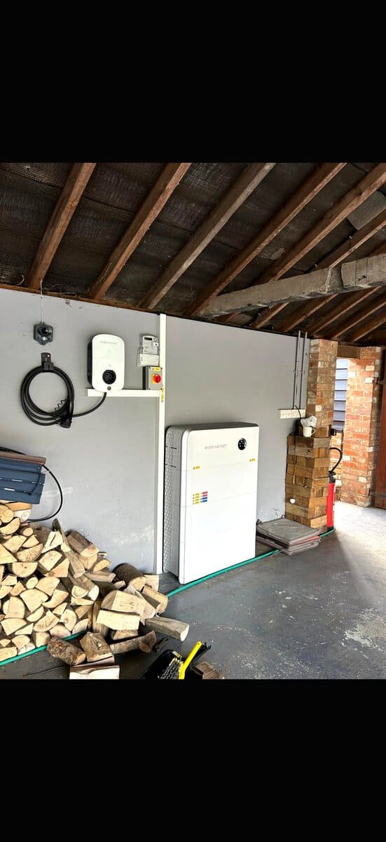 Indoor SigEnergy battery with EV charger